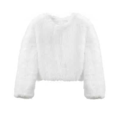 Cropped Faux Fur Jacket Vichelar